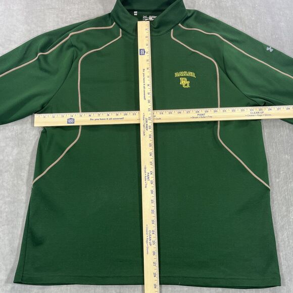Baylor Bears Under Armour Mens XXL Green Quarter 1/4 Zip Pullover Shirt - Picture 5 of 10